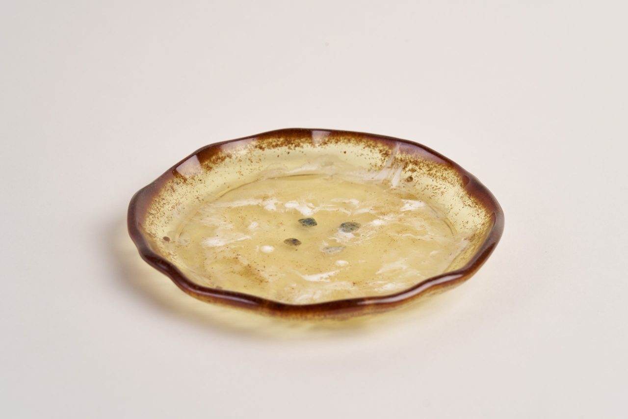 White Zambala Plate round, 250g, WZ 39